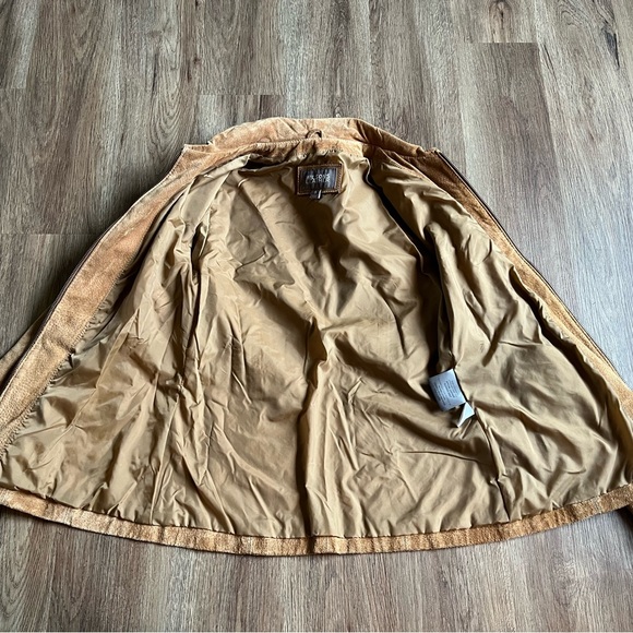 EUC Wilson’s Leather Tan Suede Zip Front Jacket - Picture 7 of 11